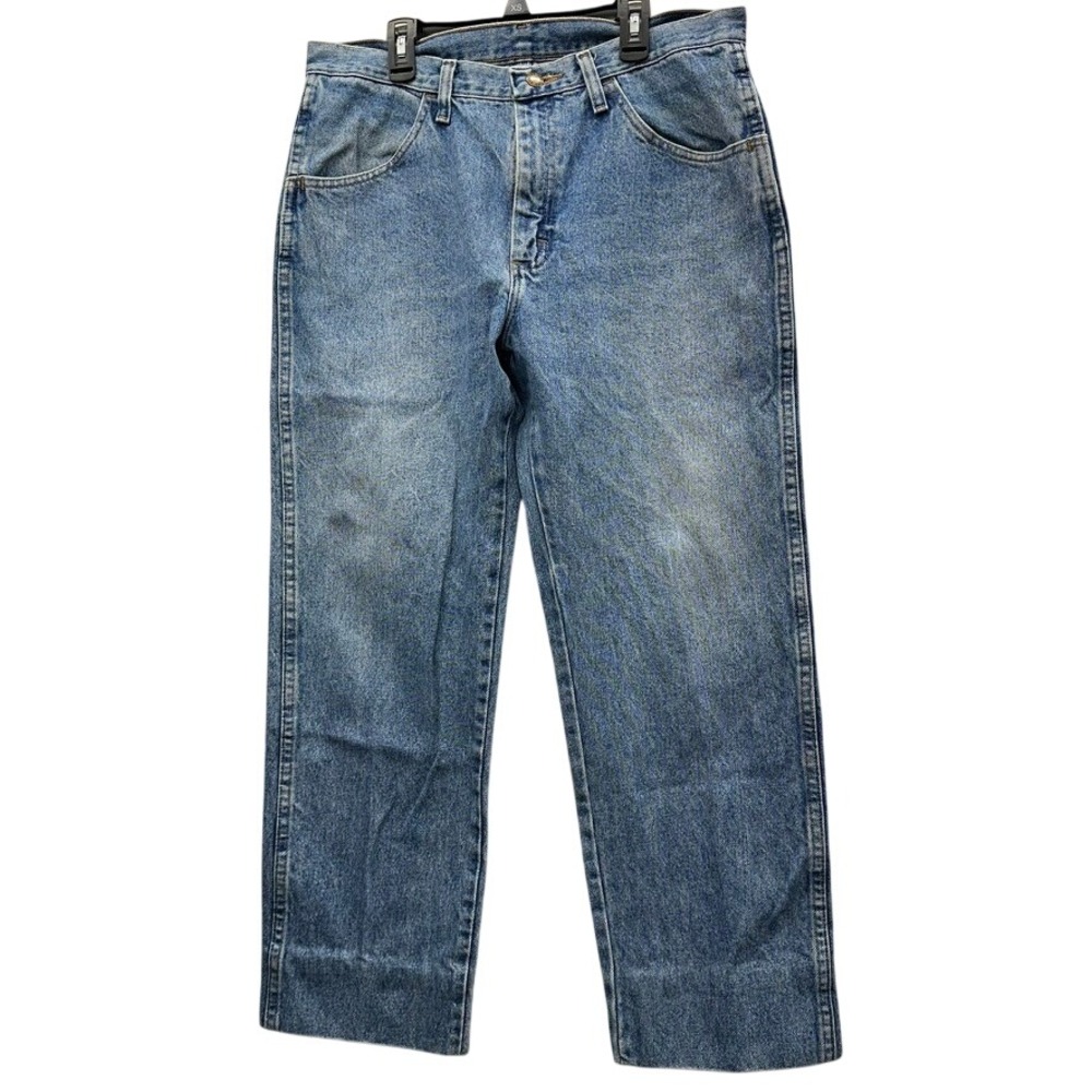 Rustler mens blue straight leg jeans